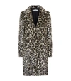 STELLA MCCARTNEY Leopard High Collar Coat