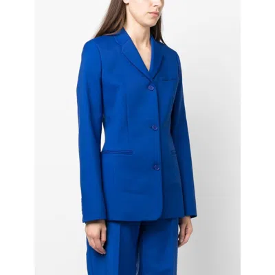 Off-white Tech Drill Tailoring Jacket In Blue
