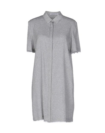 Alexander Wang T Short Dresses In Light Grey