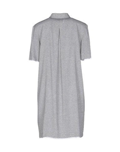 Shop Alexander Wang T Short Dresses In Light Grey