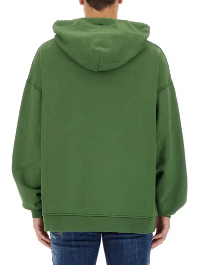 Dsquared2 Dsquared Men Sweatshirt With Logo In Green