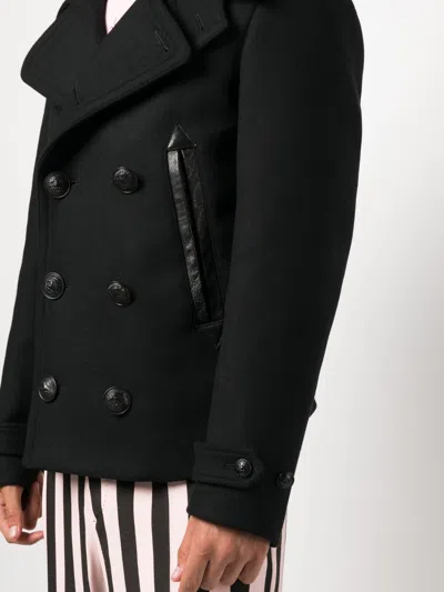 Dsquared2 Double-breasted Buttoned Jacket In Black