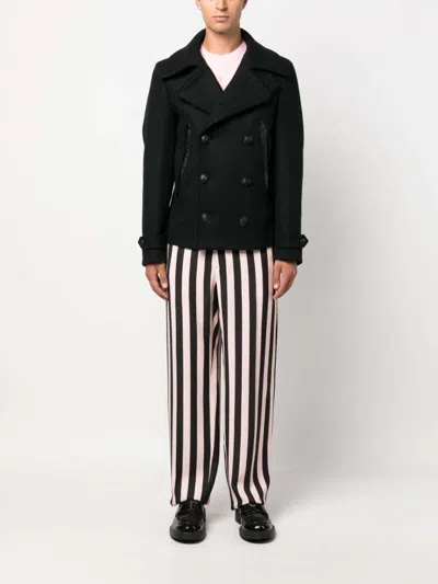 Dsquared2 Double-breasted Buttoned Jacket In Black