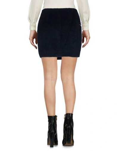 Shop Alexander Wang T Mini Skirt In Dark Blue