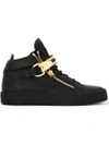 GIUSEPPE ZANOTTI Owen hi-top sneakers,METAL100%