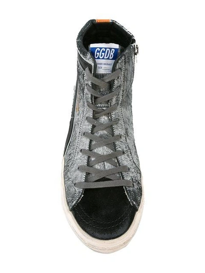 Shop Golden Goose 'slide' Hi-top Sneakers