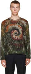 VALENTINO Green Tie Dye Pullover