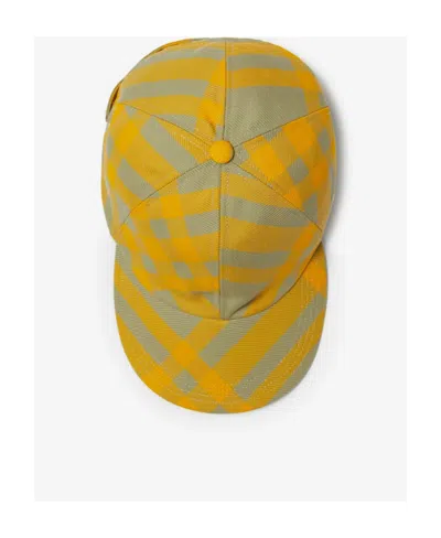 Burberry Check-pattern Baseball Cap In Multicolor