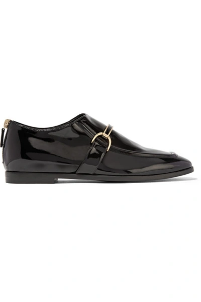Shop Stella Mccartney Faux Patent-leather Loafers