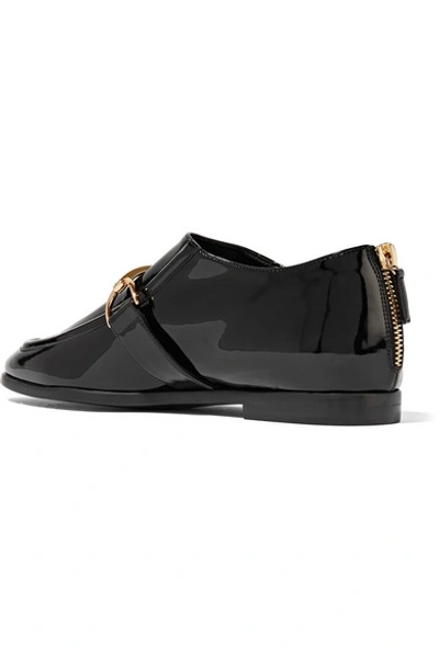 Shop Stella Mccartney Faux Patent-leather Loafers