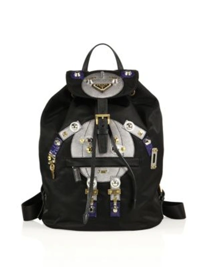 Shop Prada Tessuto Big Robot Nylon Backpack In Black