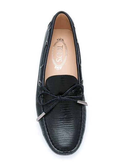 Shop Tod's Textured Driving Shoes