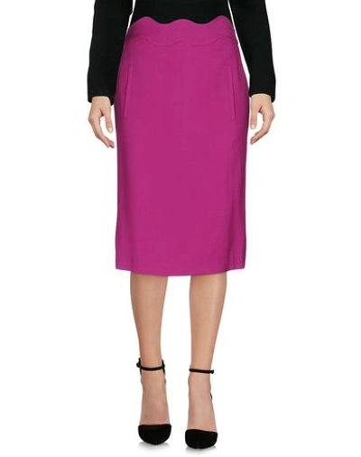 Emporio Armani Knee Length Skirt In Mauve