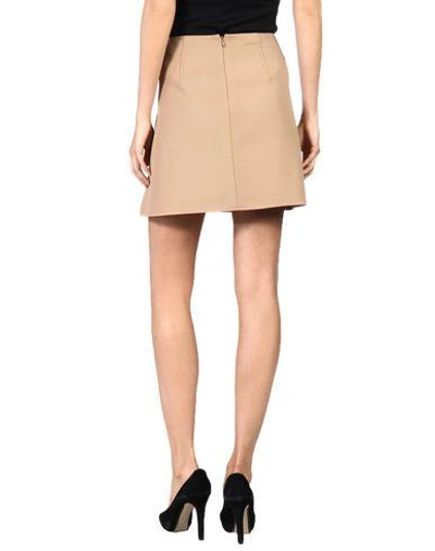 Shop Alexander Wang Mini Skirt In Camel