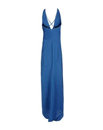 Shop Roberto Cavalli Long Dress In Blue