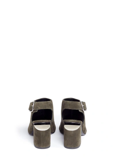 Shop Alexander Wang 'nadia' Cutout Heel Suede Sandal Booties