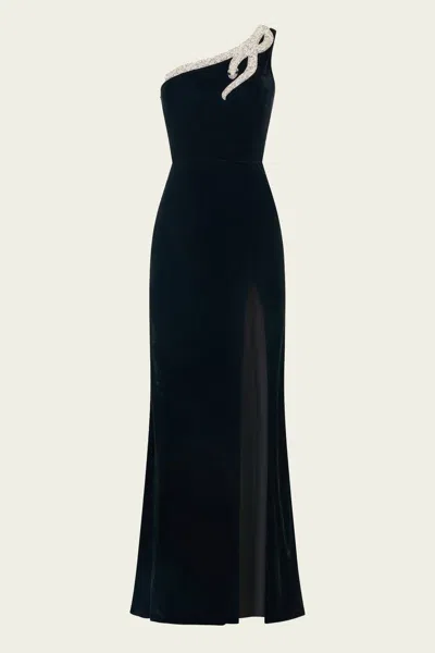 Saloni Justine B In Black Serpentine Embroidery