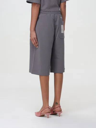 Msgm Drawstring Track Shorts In Gray