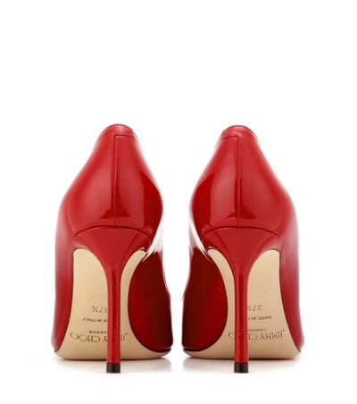 Shop Jimmy Choo Romy 85 Patent Leather Pumps In Red
