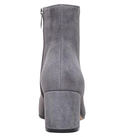 Shop Gianvito Rossi Margaux Suede Ankle Boots In Grey