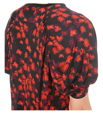 Shop Givenchy Floral-print Jersey Top In Multicolored