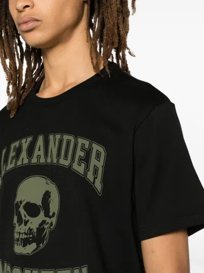 Alexander Mcqueen Logo Skull-print Cotton T-shirt