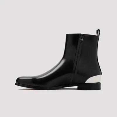 Alexander Mcqueen Leather Ankle Boots
