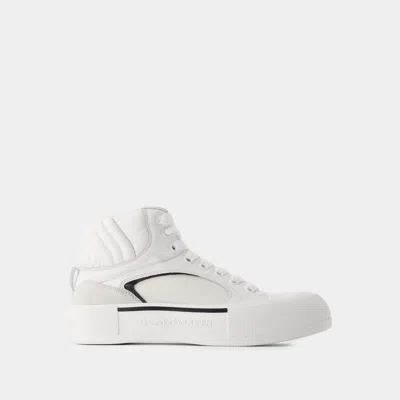 Alexander Mcqueen High-top Sneakers With Perforated Side Panels