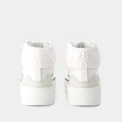 Alexander Mcqueen High-top Sneakers With Perforated Side Panels