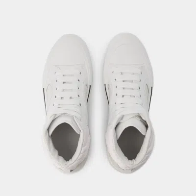 Alexander Mcqueen High-top Sneakers With Perforated Side Panels