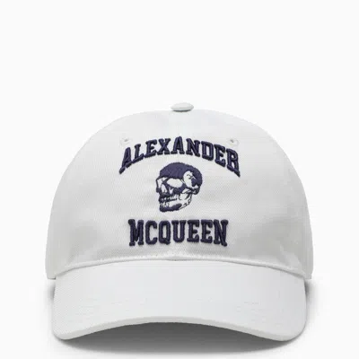 Alexander Mcqueen Embroidered-motif Cotton Cap