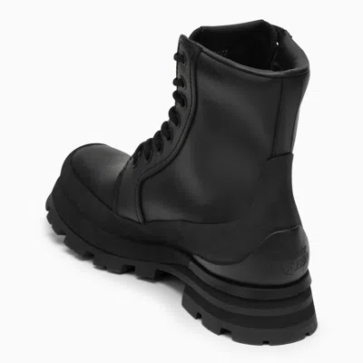 Alexander Mcqueen Alexander Mc Queen Wander Black Leather Boot In Black