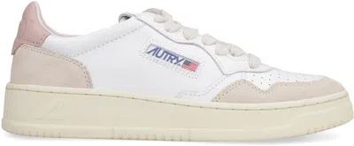 Autry Medialist Low Leather Sneakers In White