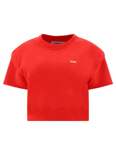 Autry Logo Crew Neck Short Sleeve Ribbed Hem T-shirt