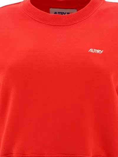 Autry Logo Crew Neck Short Sleeve Ribbed Hem T-shirt