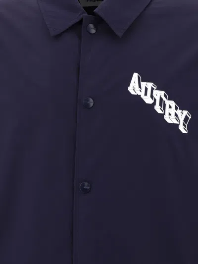 Autry Logo-printed Textured Coach Jacket