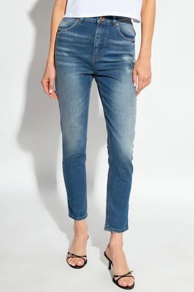 Balmain Women's 5 Pkts Medium Blue Slim Jeans