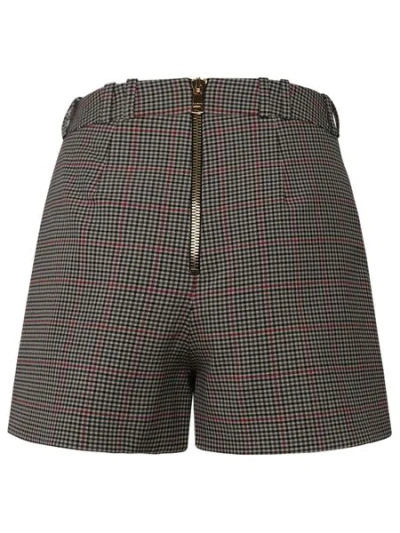 Balmain Women's Hw 8 Btn Prince Of Wales Pleated Sh Pant