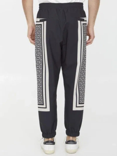 Balmain Monogram-scarf Drawstring Track Pants