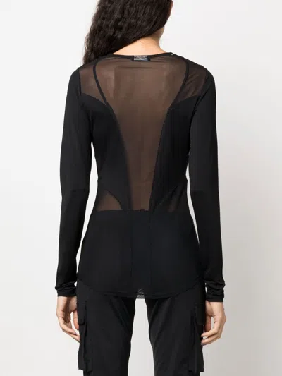 Balmain Semi-sheer Panelled Top