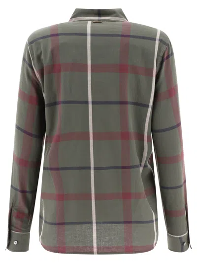 Barbour Oxer Check Shirts Green