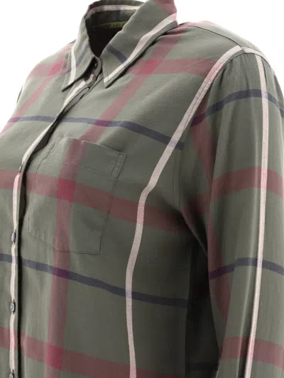 Barbour Oxer Check Shirts Green