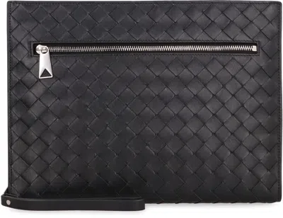 Bottega Veneta Medium Intrecciato Leather Clutch Bag