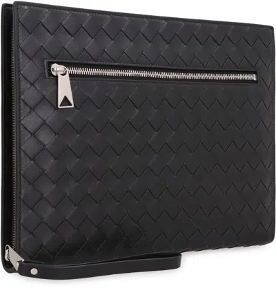Bottega Veneta Medium Intrecciato Leather Clutch Bag
