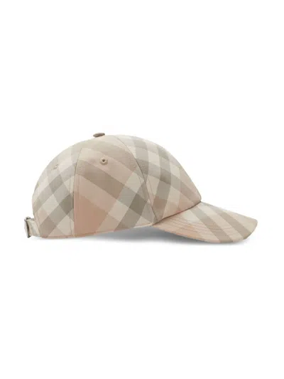 Burberry Check-pattern Eyelet-detailing Cap