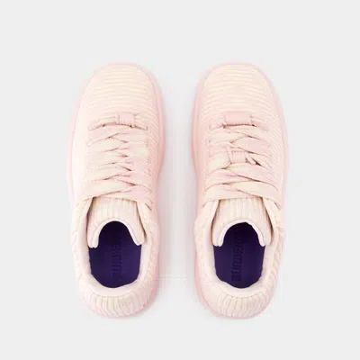 Burberry Embroidered Fabric Box Sneakers For Women