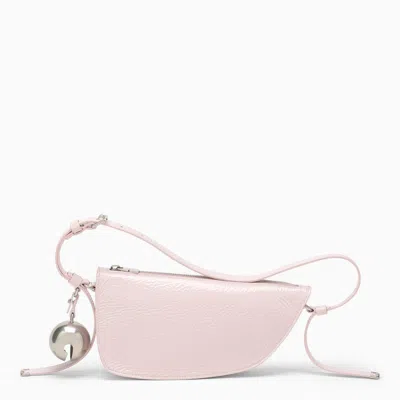 Burberry Woman Pastel Pink Leather Knight Small Shoulder Bag