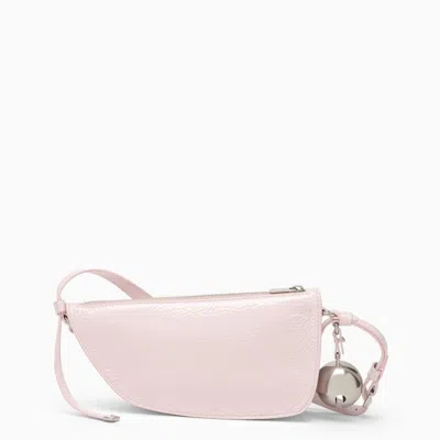 Burberry Woman Pastel Pink Leather Knight Small Shoulder Bag