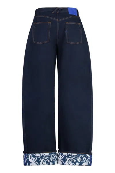 Burberry Cotton Jeans With Floral Print