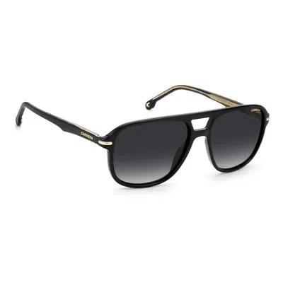 Carrera Black Gold Acetate Sunglasses In Black